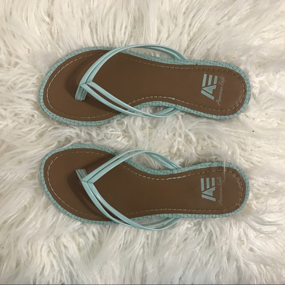 Blue sandals